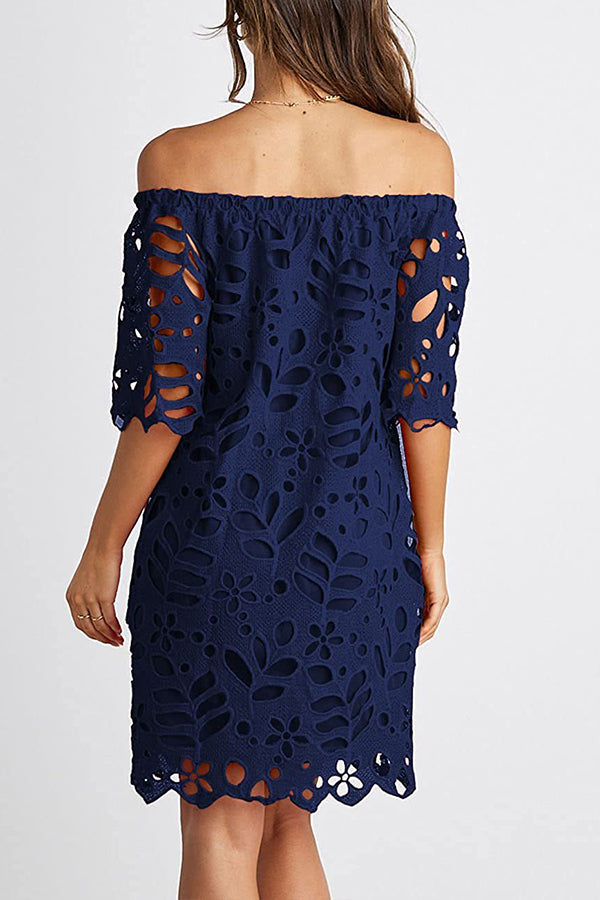 Eulalia | Strapless one-shoulder hollow dress