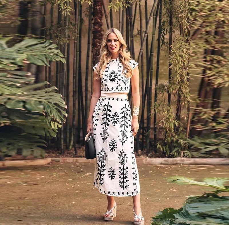 Cecilia | Top and Long Skirt