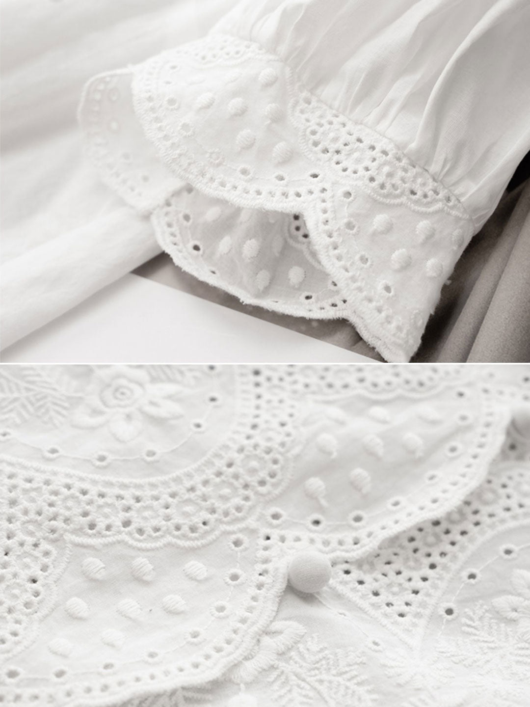 Eva | Embroidered Chiffon Shirt