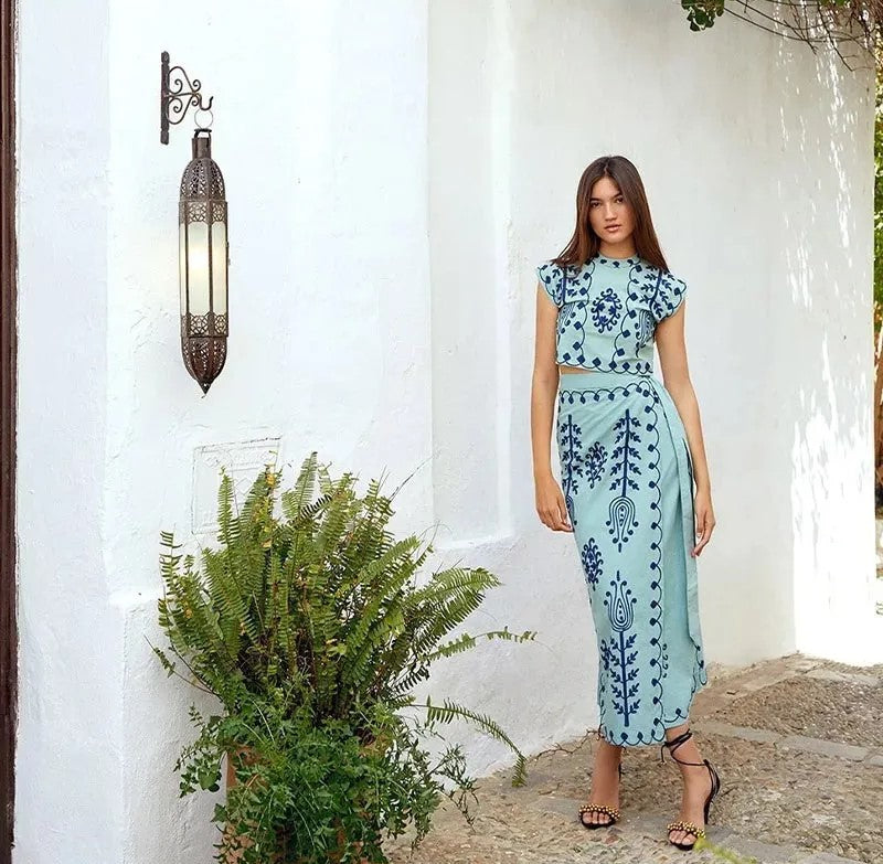 Cecilia | Top and Long Skirt
