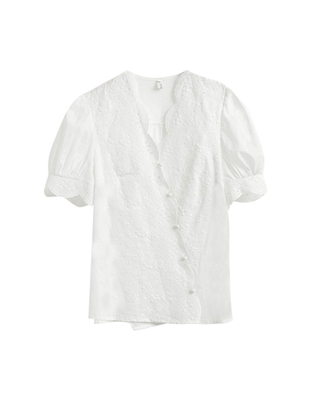 Eva | Embroidered Chiffon Shirt