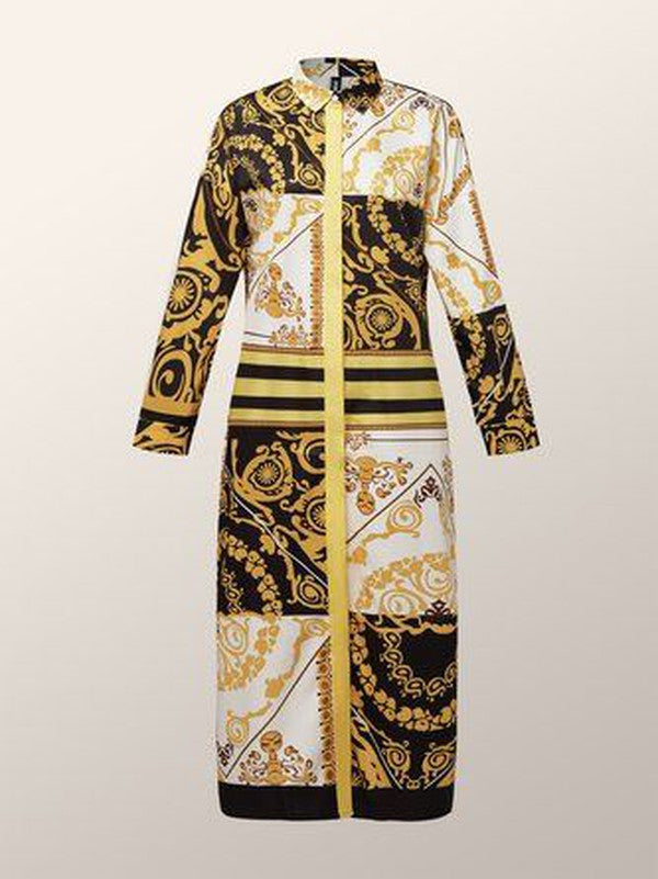 Ione | V-Neck Long Sleeve Maxi Dress