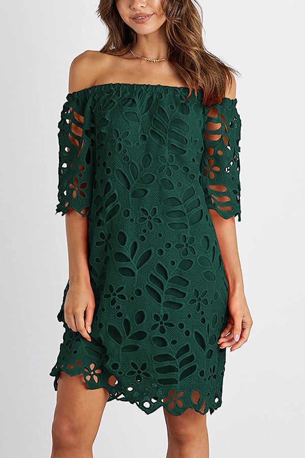 Eulalia | Strapless one-shoulder hollow dress