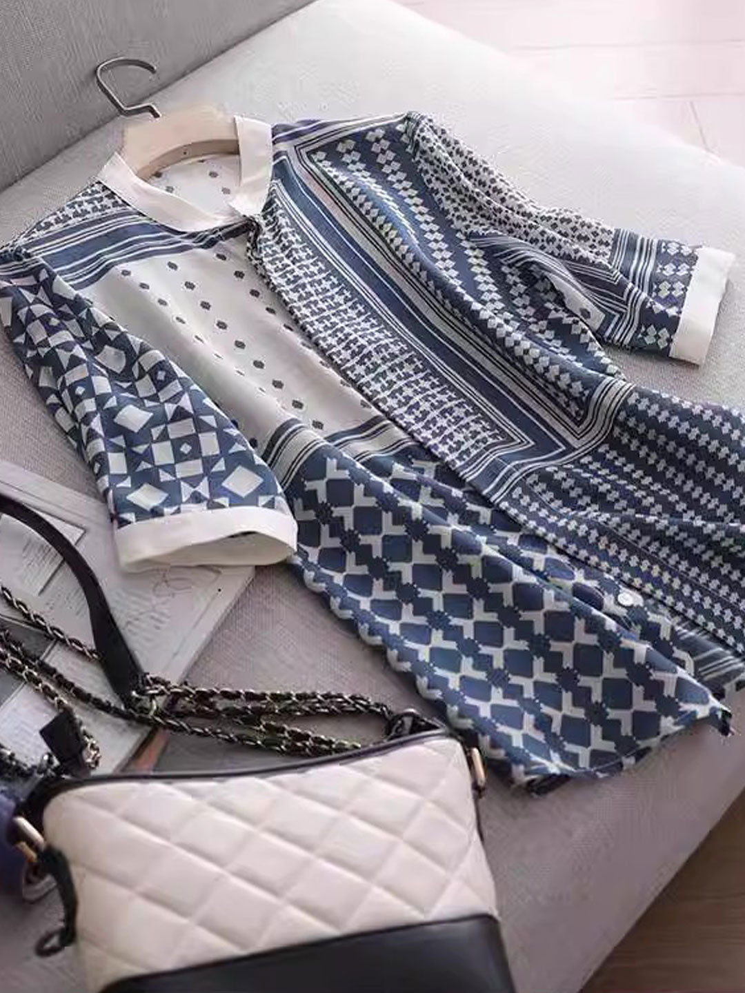 Julia | Retro Plaid Striped Shirt