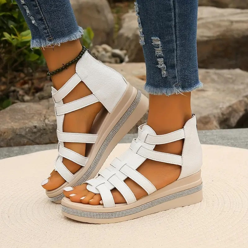 Rose | Elegant wedge sandals