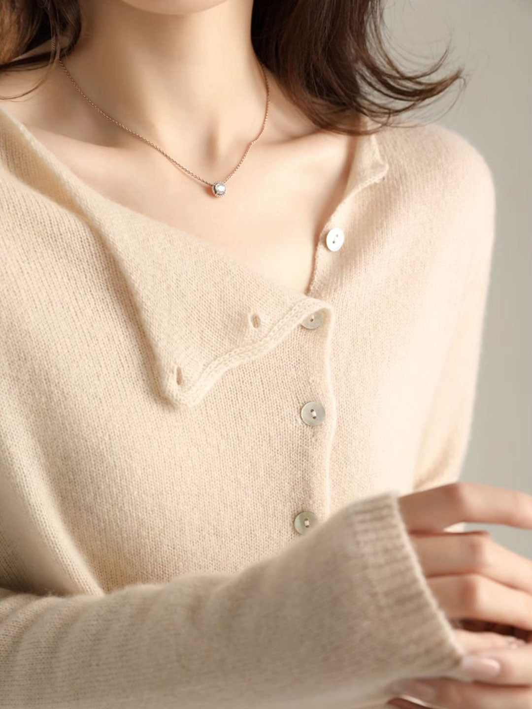 Kayla | Classic Crew Neck Cardigan