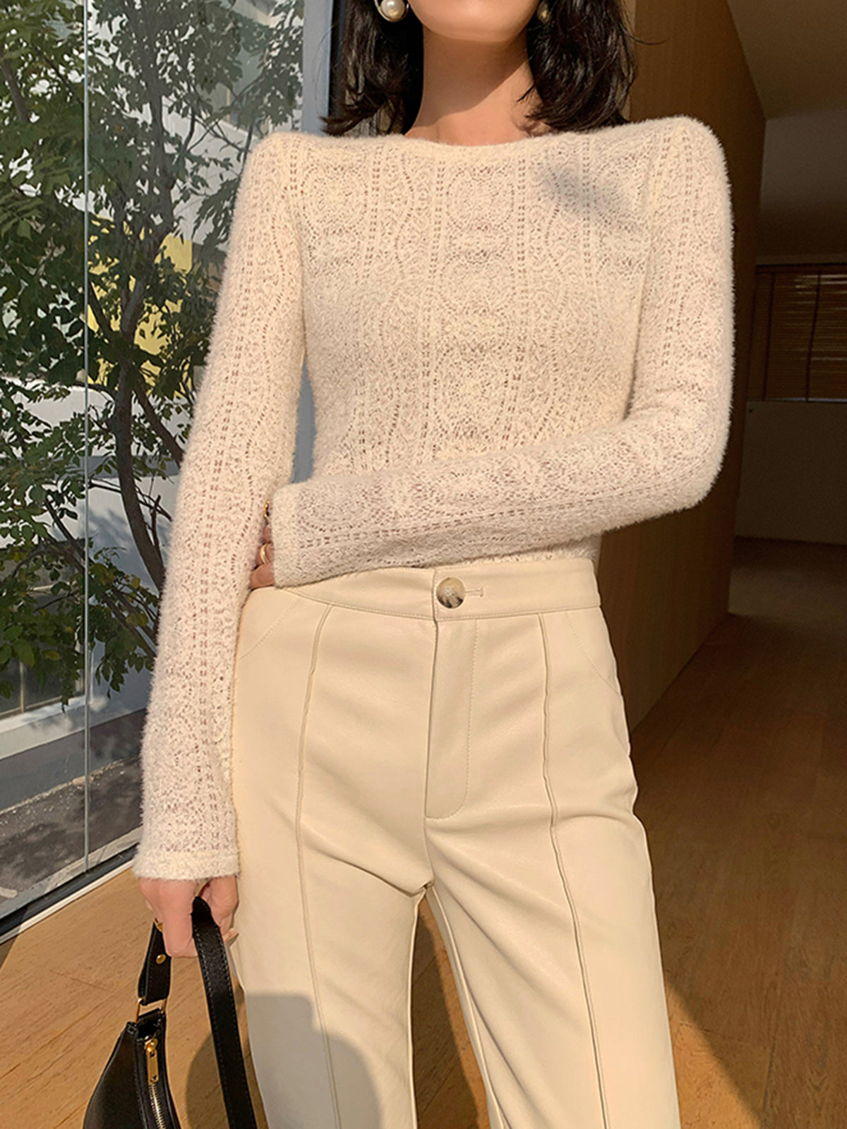 Emelia | Crew Neck Long Sleeve Top