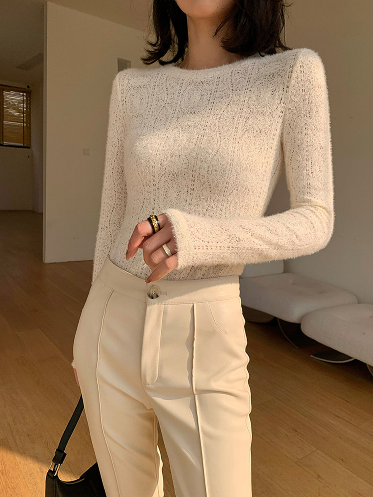 Emelia | Crew Neck Long Sleeve Top