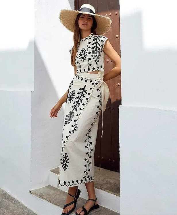 Cecilia | Top and Long Skirt