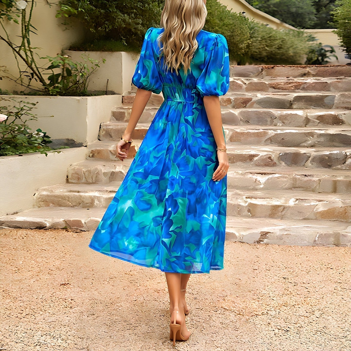 Isolde | V-neck midi dress