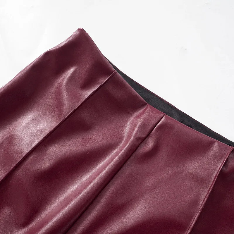 Isabella | Flare Leather Pants