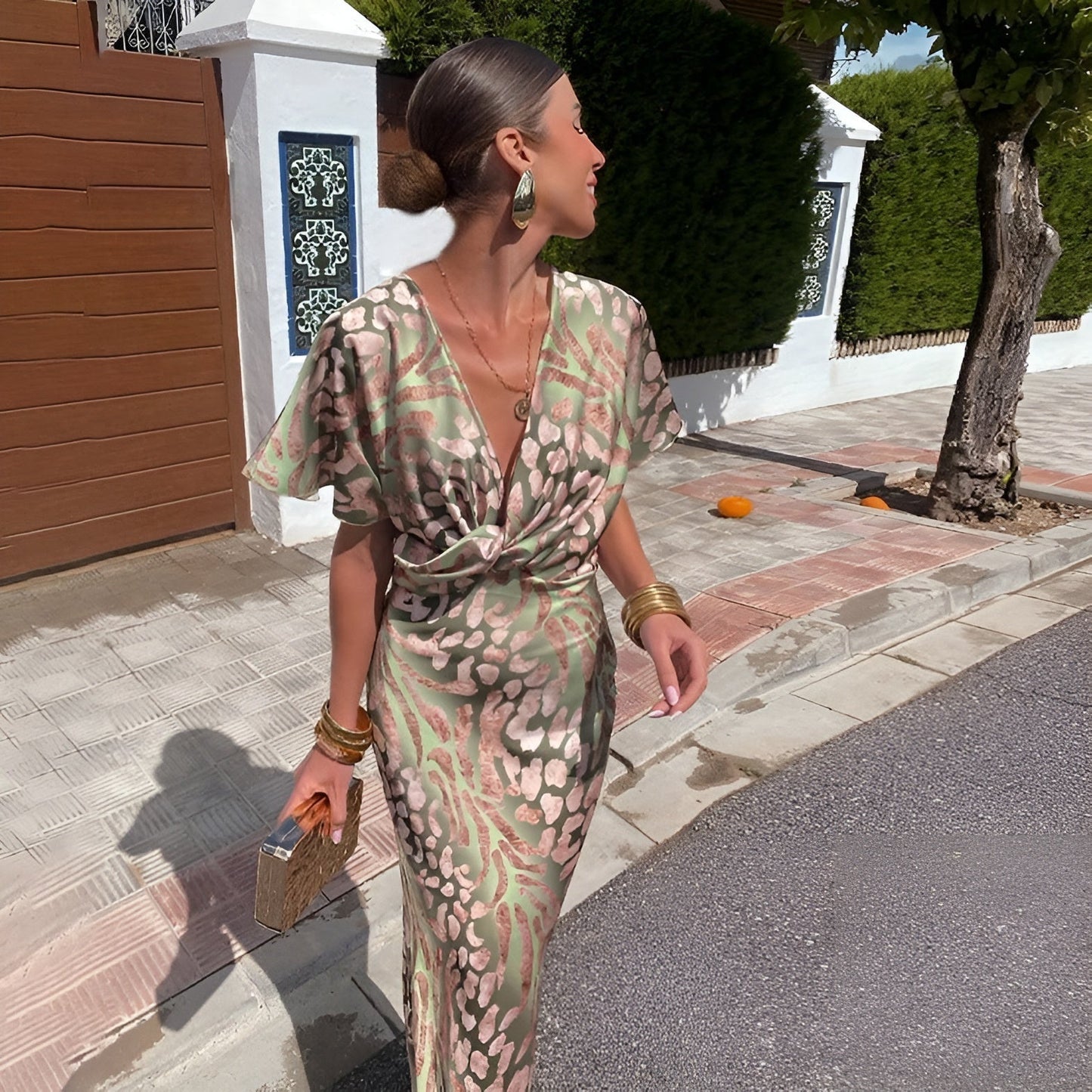 Maisie | Twisted V-neck Dress