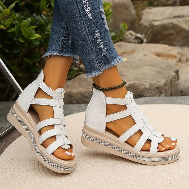 Rose | Elegant wedge sandals