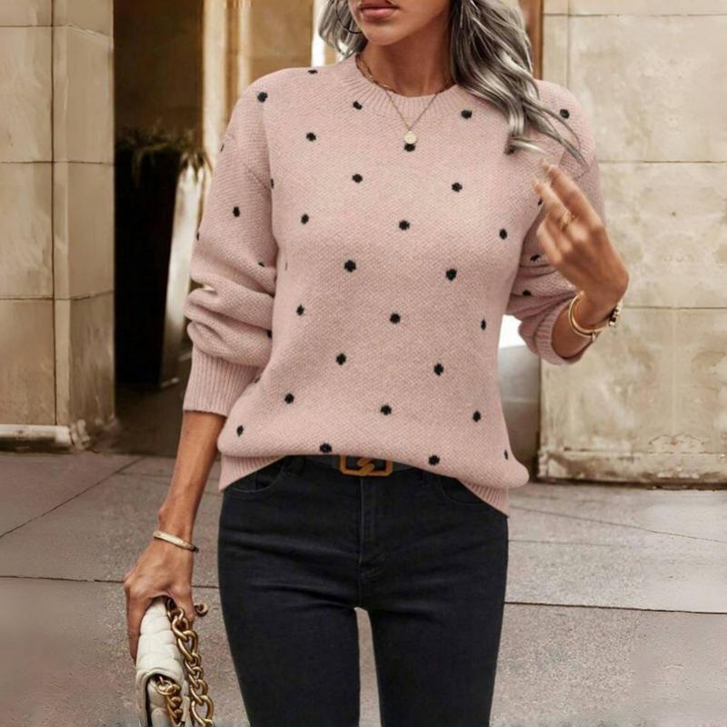 Anna | Polka dot knitted jumper