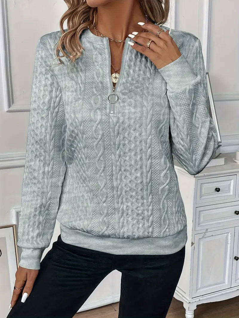 Brielle | Elegant Zip Sweater