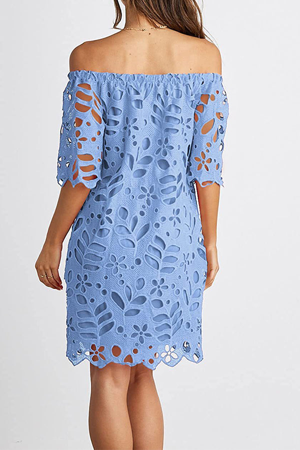 Eulalia | Strapless one-shoulder hollow dress