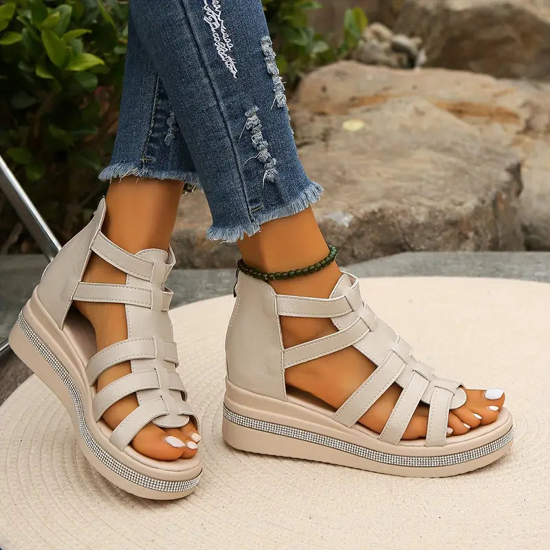 Rose | Elegant wedge sandals
