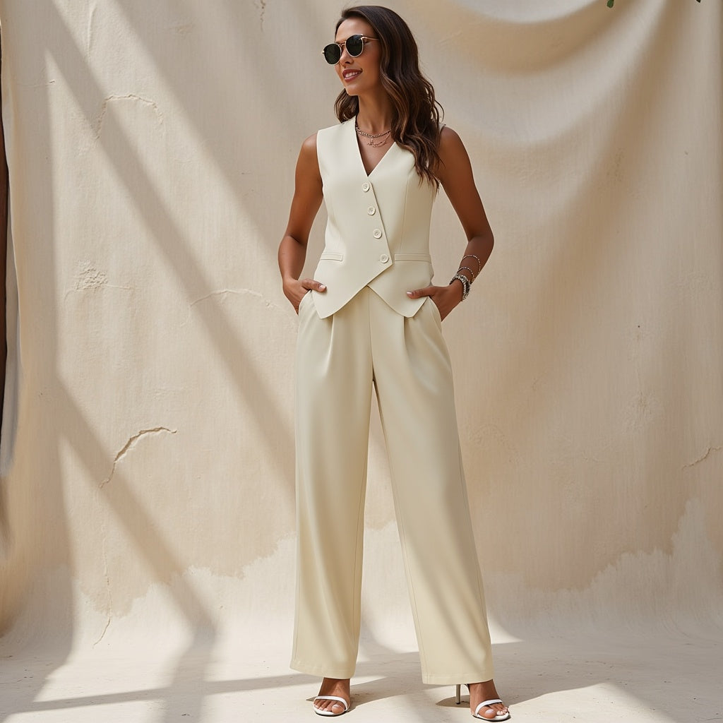 Cécile | Solid Colour Pantsuit