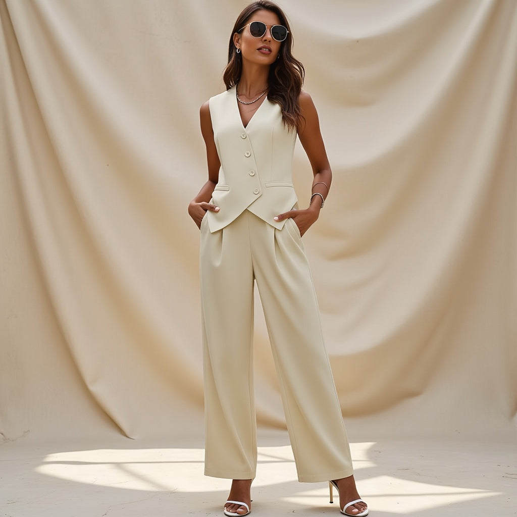 Cécile | Solid Colour Pantsuit