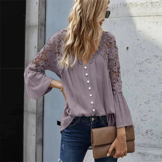 Sarah | Floral Lace Blouse