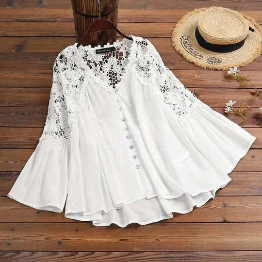 Sarah | Floral Lace Blouse