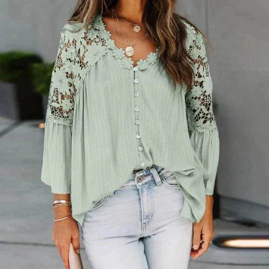 Sarah | Floral Lace Blouse