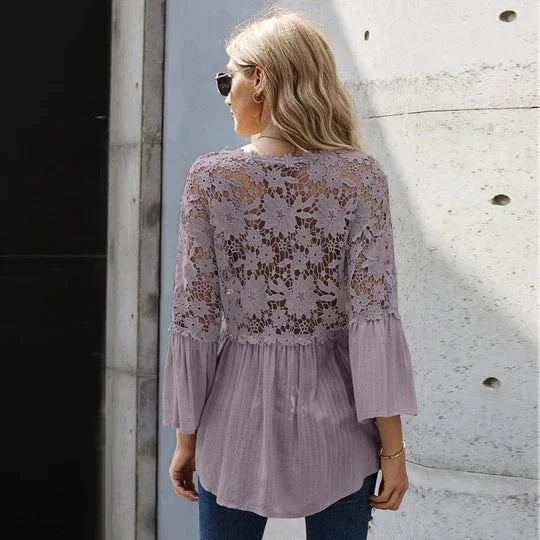 Sarah | Floral Lace Blouse