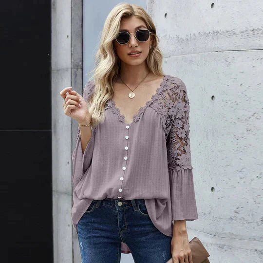 Sarah | Floral Lace Blouse