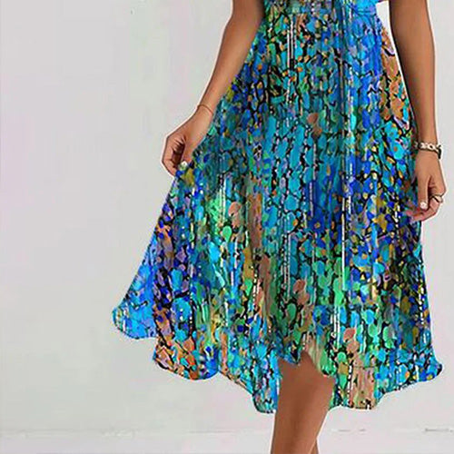 Marcelline | Short Sleeve Midi Dress