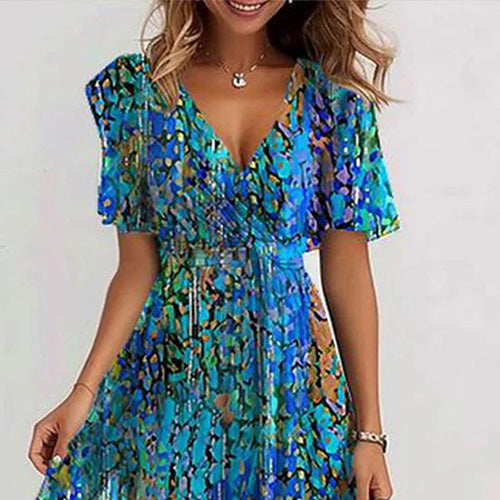 Marcelline | Short Sleeve Midi Dress