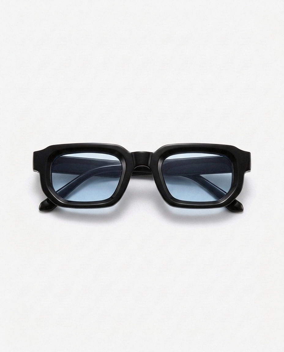 6 Pack Vintage Rectangle Frame Sunglasses